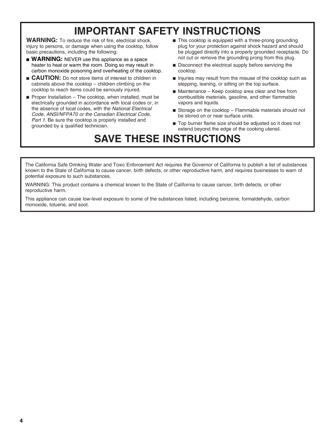 KitchenAid W10086190 manual Important Safety Instructions 