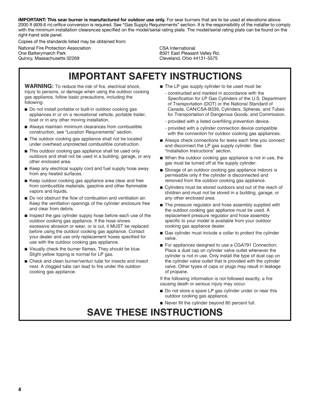 KitchenAid W10117506B installation instructions Important Safety Instructions 