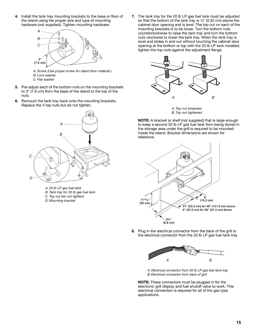 KitchenAid KBNS271TSS, W10175730A, KBNU271VSS, KBNU367TSS, KBNU361VSS, KBNU367VSS Top nut loosened Top nut tightened 