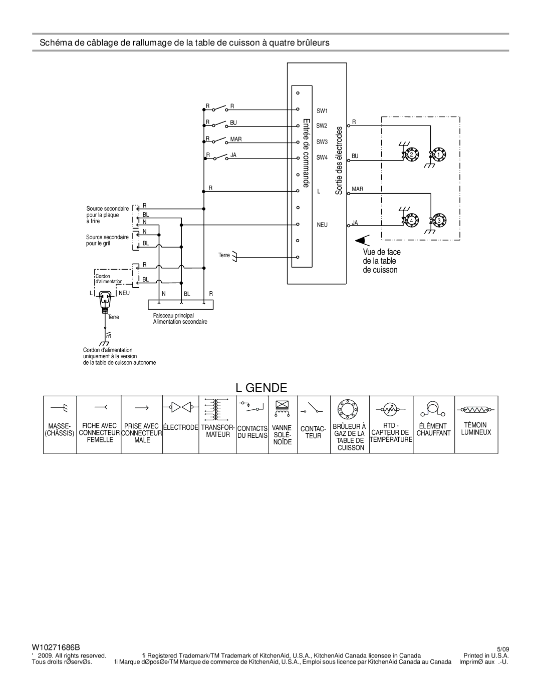 KitchenAid W10271686B installation instructions MAR SW3 SW4 NEU 