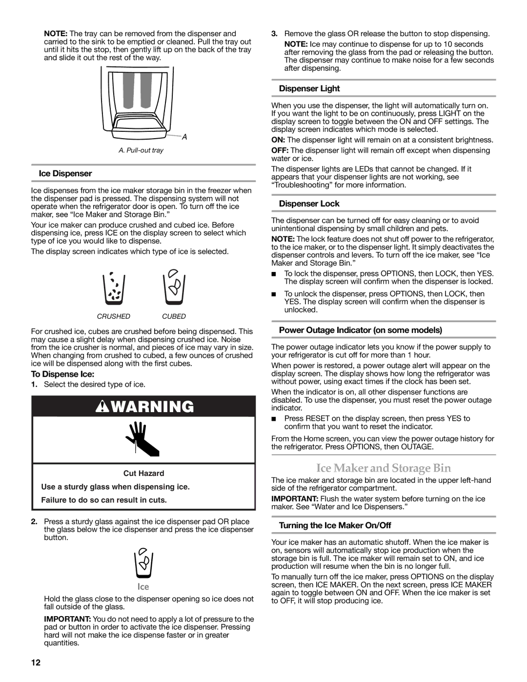 KitchenAid W10278586A installation instructions Ice Maker and Storage Bin 