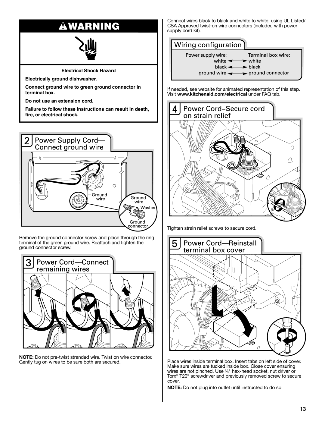 KitchenAid W10321621D installation instructions 