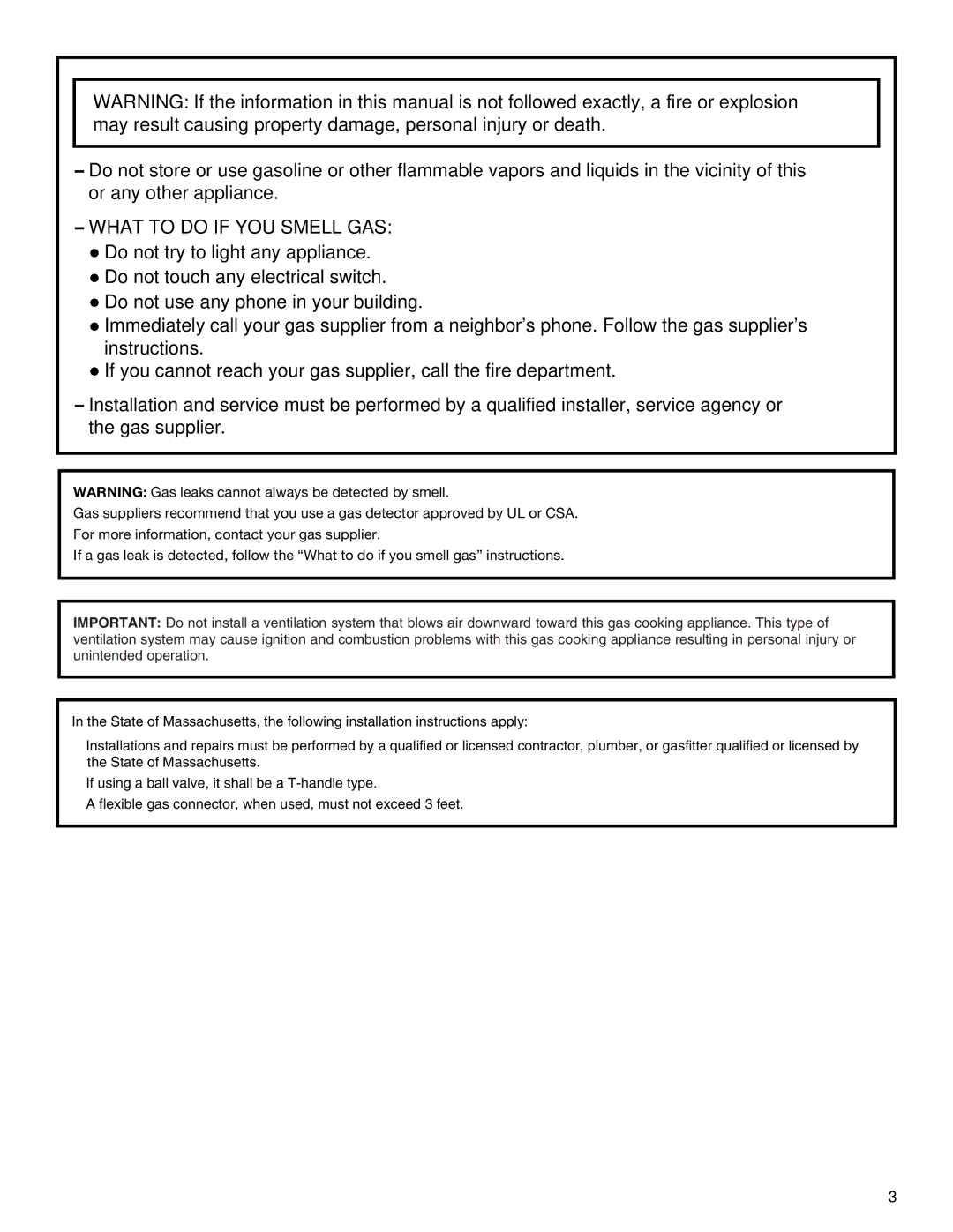 KitchenAid W10526089A installation instructions What to do if YOU Smell GAS 