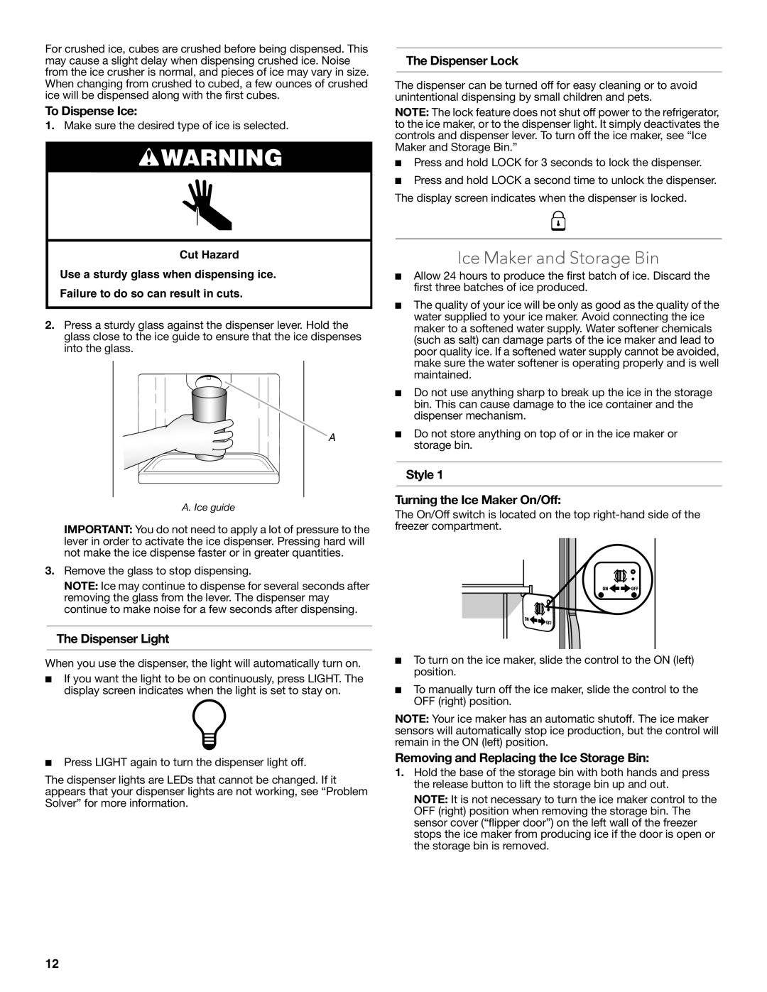 KitchenAid W10608689A installation instructions Ice Maker and Storage Bin 