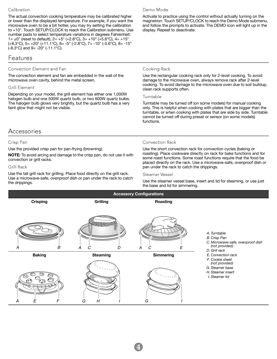 KitchenAid W10644757A important safety instructions Features, Accessories 