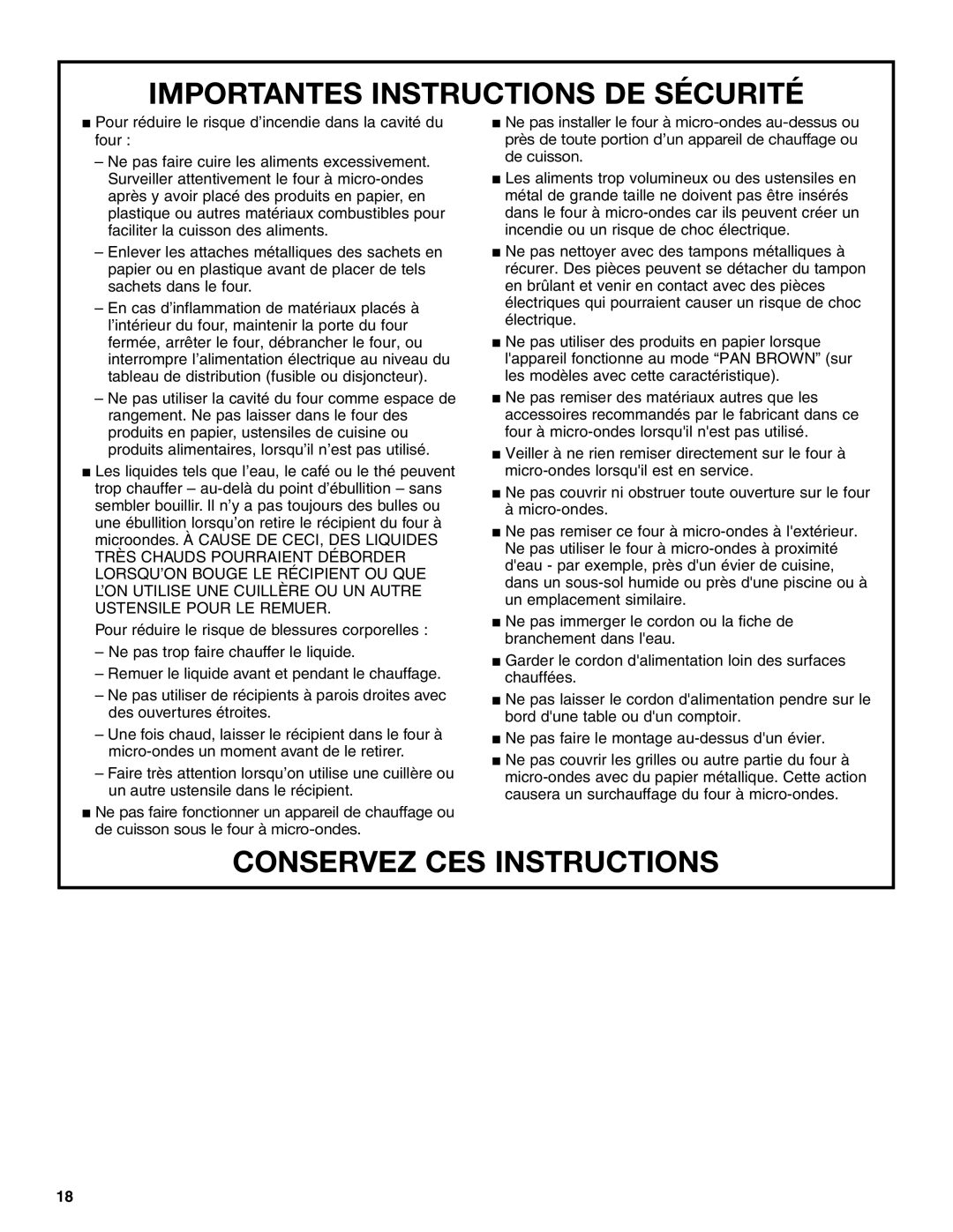 KitchenAid YKCMS1555R manual Importantes Instructions DE Sécurité 