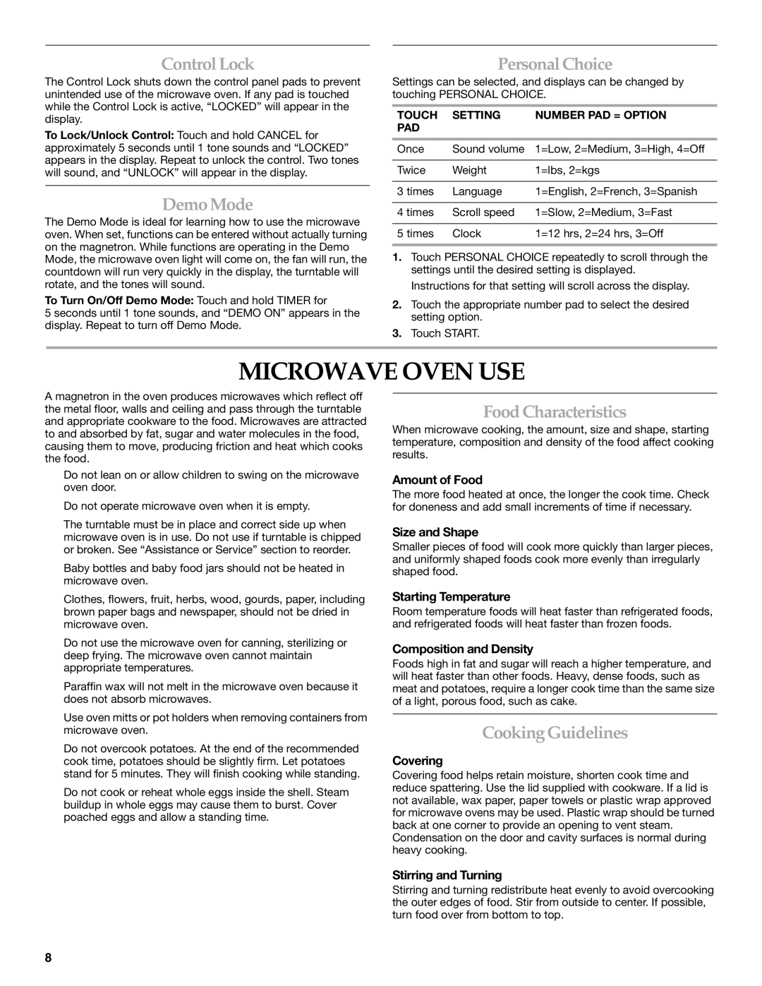 KitchenAid YKCMS1555R manual Microwave Oven USE 