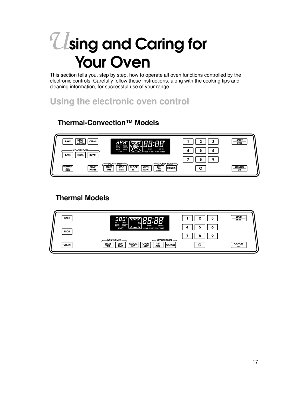 KitchenAid KERI500, KERC500, KERS507, KERC507, YKERI500, YKERC500, YKERS507, YKERC507 Using and Caring for Your Oven 