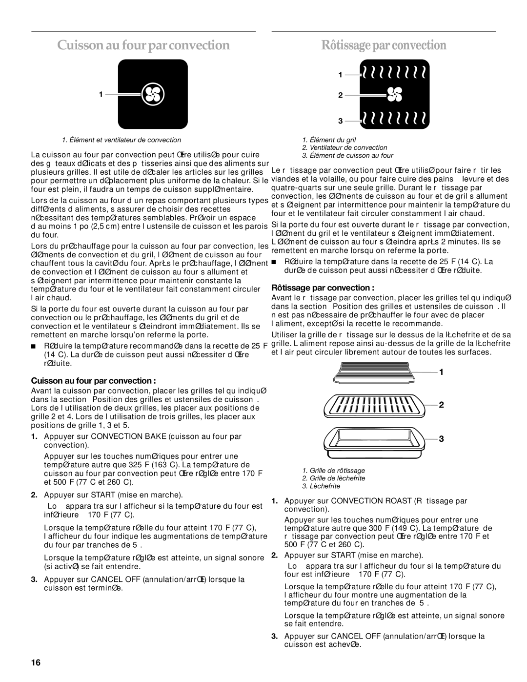 KitchenAid KERC607, YKESC307, KESH307 Cuissonaufour parconvection, Rôtissage par convection, Cuisson au four par convection 