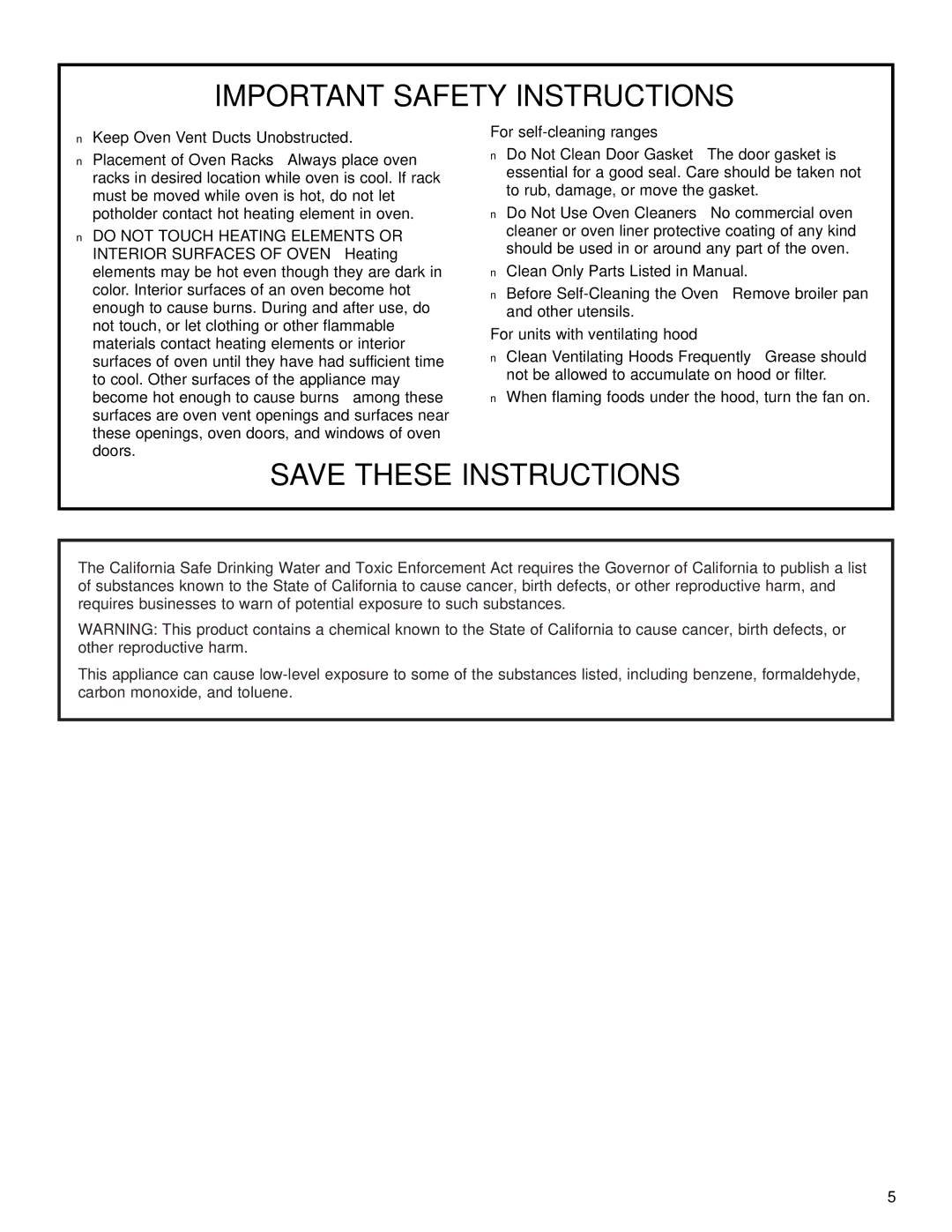 KitchenAid YKESH307, YKESC307, YKERC607 manual For self-cleaning ranges, For units with ventilating hood 