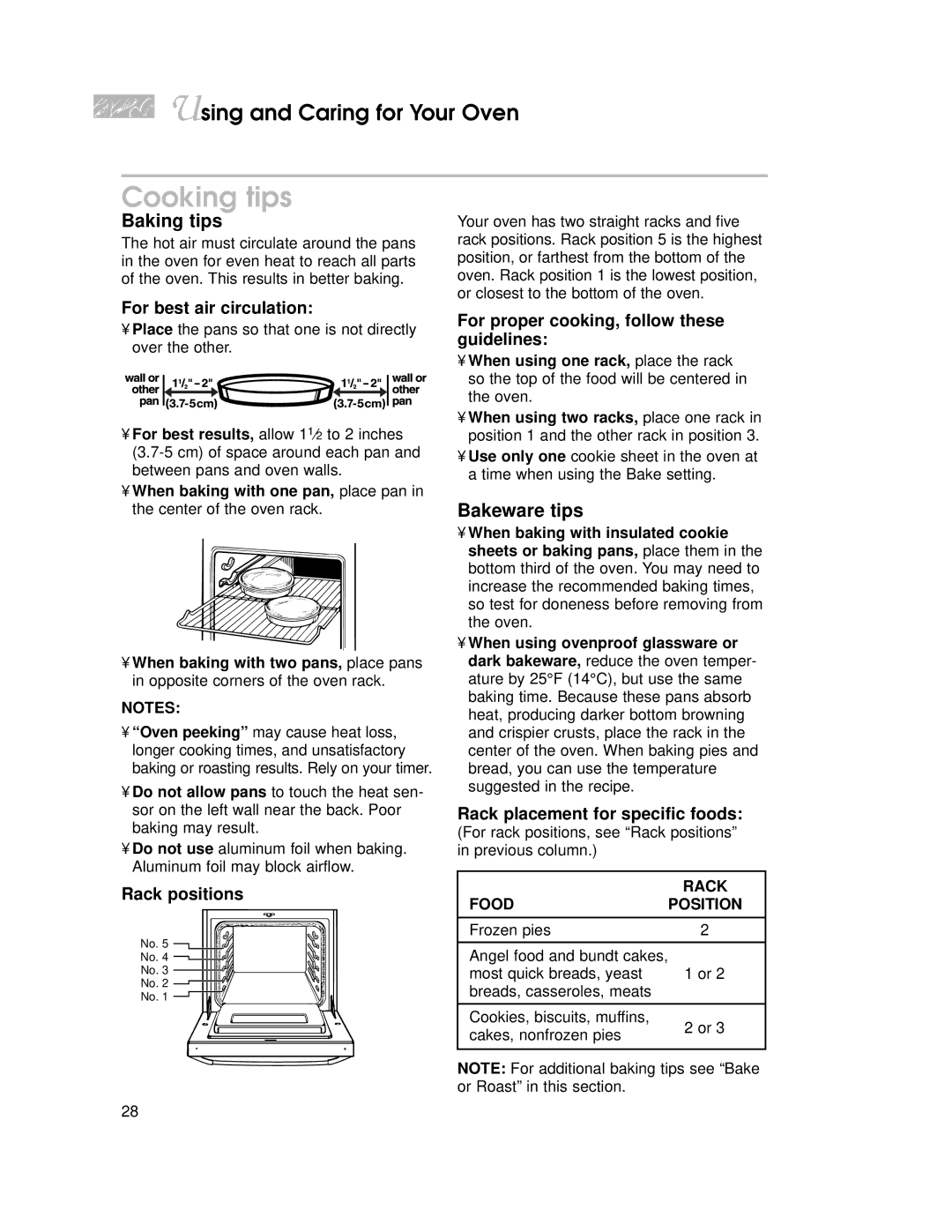 KitchenAid YKGST300, YKGRT500 warranty Cooking tips, Baking tips, Bakeware tips 