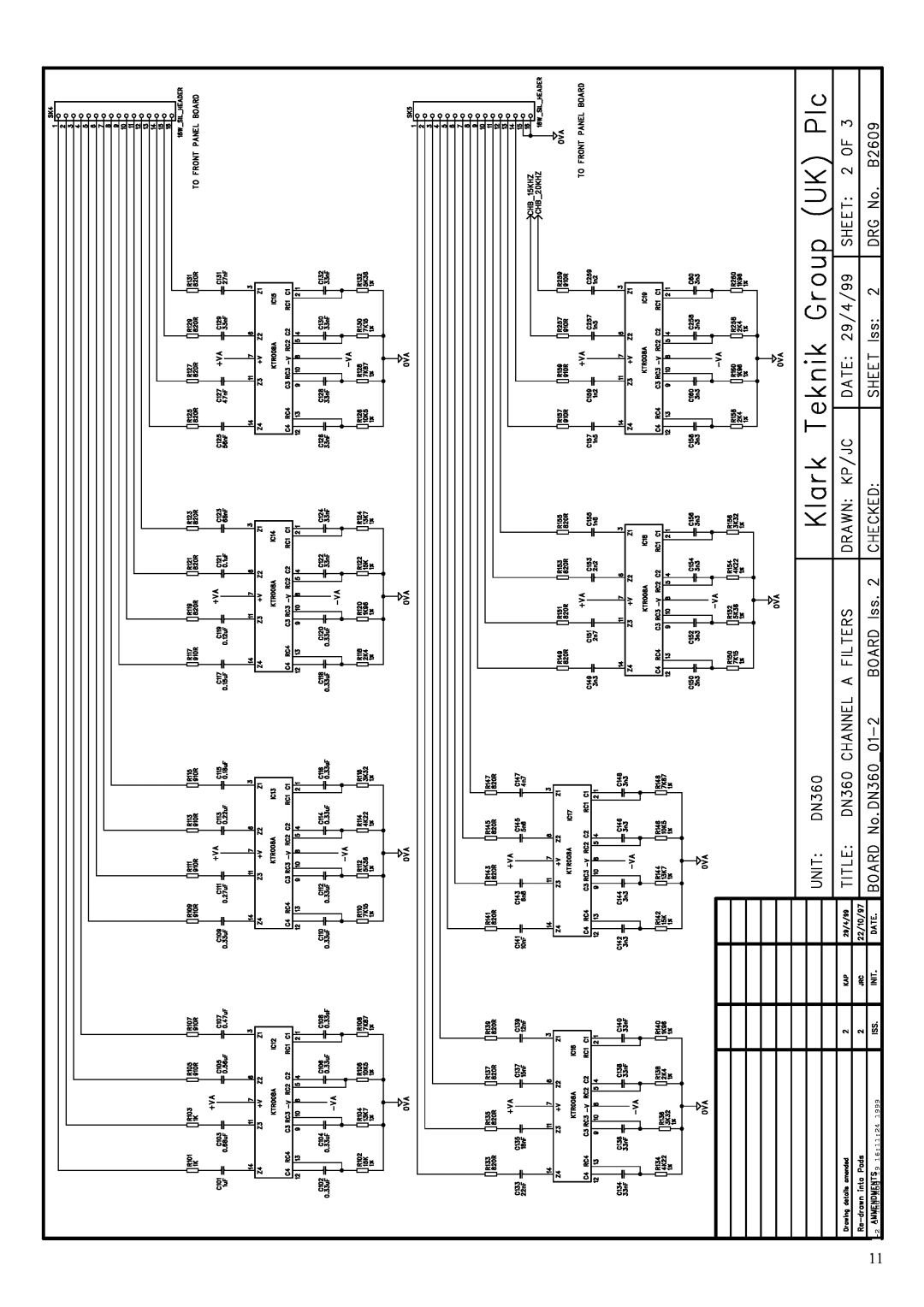 Klark Teknik DN360 manual Thu- Aug 19 199916, sch -B2609 