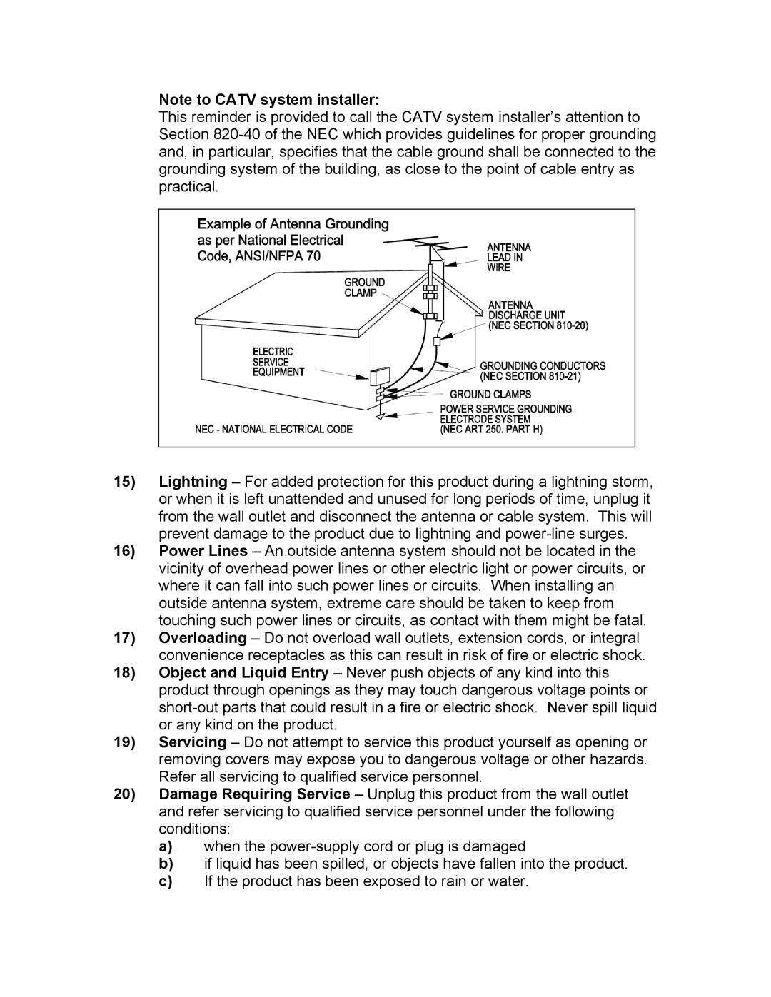 KLH KC-120ST owner manual 