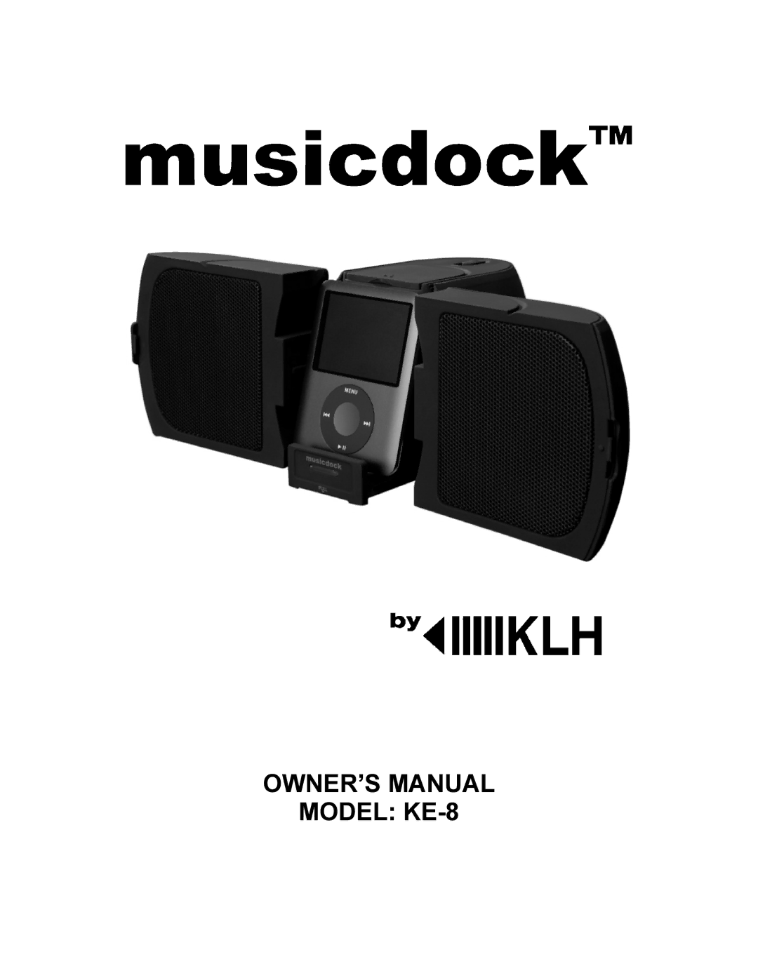 KLH owner manual Model KE-8 