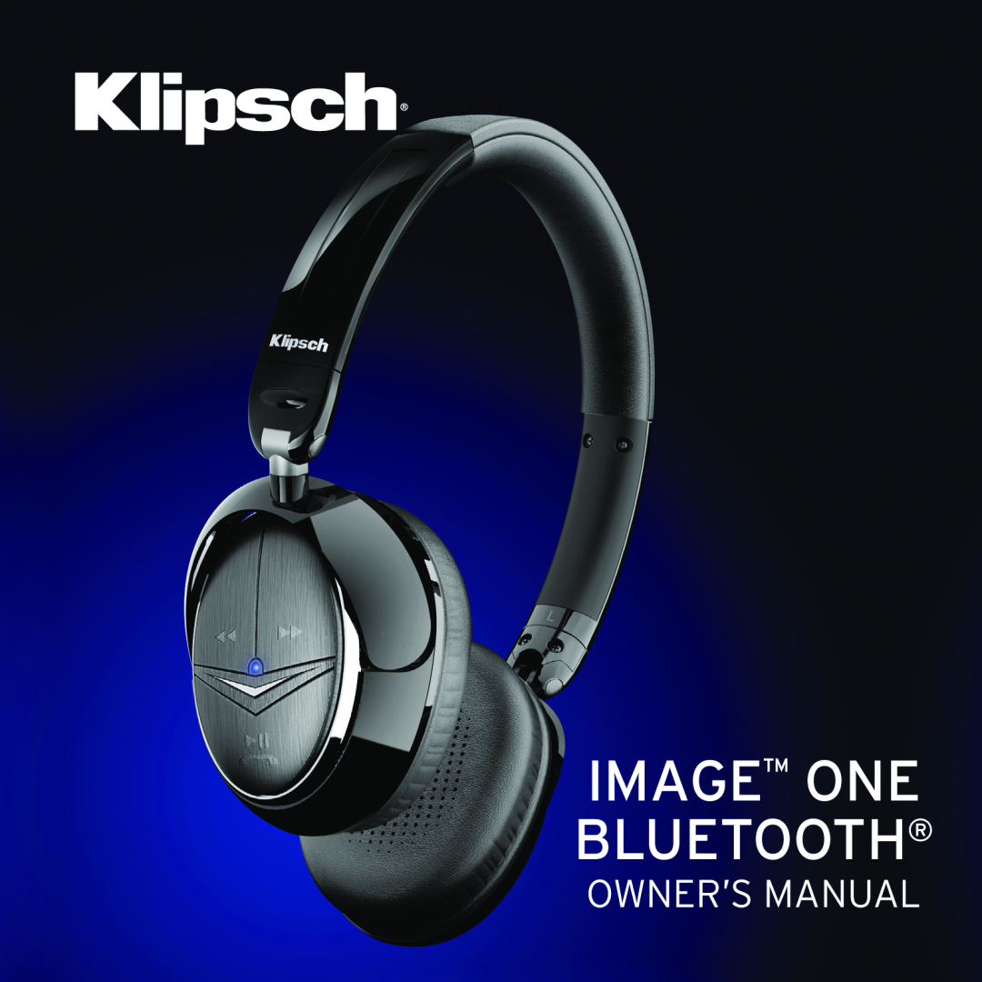 Klipsch 1012313 owner manual Image ONE BlueTooth 