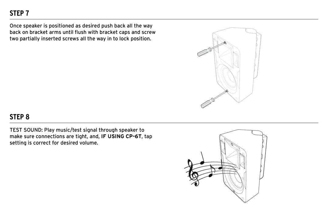 Klipsch CP-T owner manual Step 