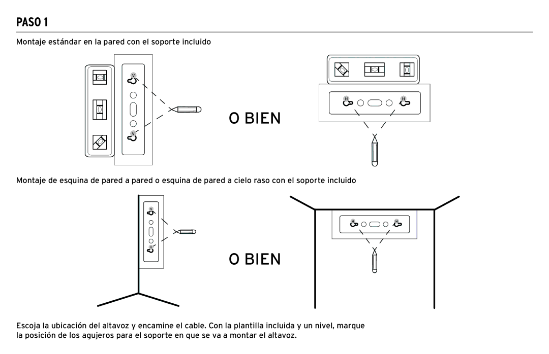 Klipsch CP-T owner manual Bien, Paso 