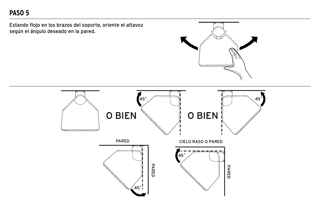 Klipsch CP-T owner manual Pared 