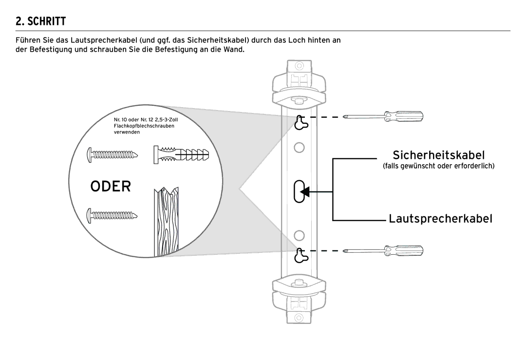 Klipsch CP-T owner manual Oderor, SafetySicherheitskabelCable 