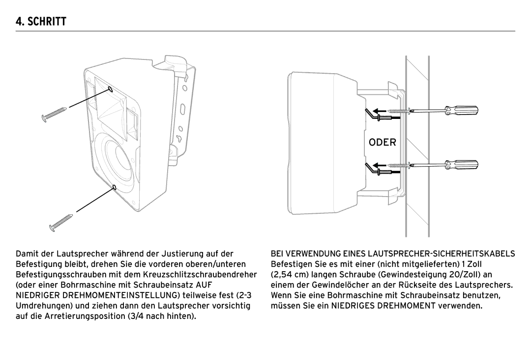 Klipsch CP-T owner manual Oder 