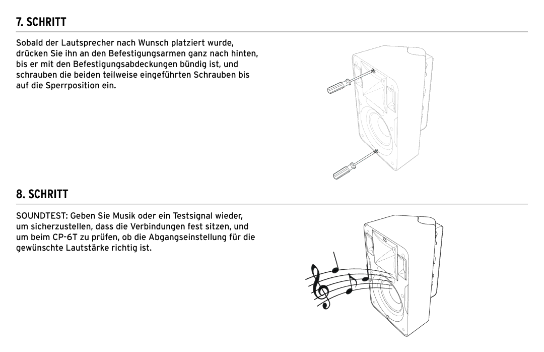 Klipsch CP-T owner manual Schritt 