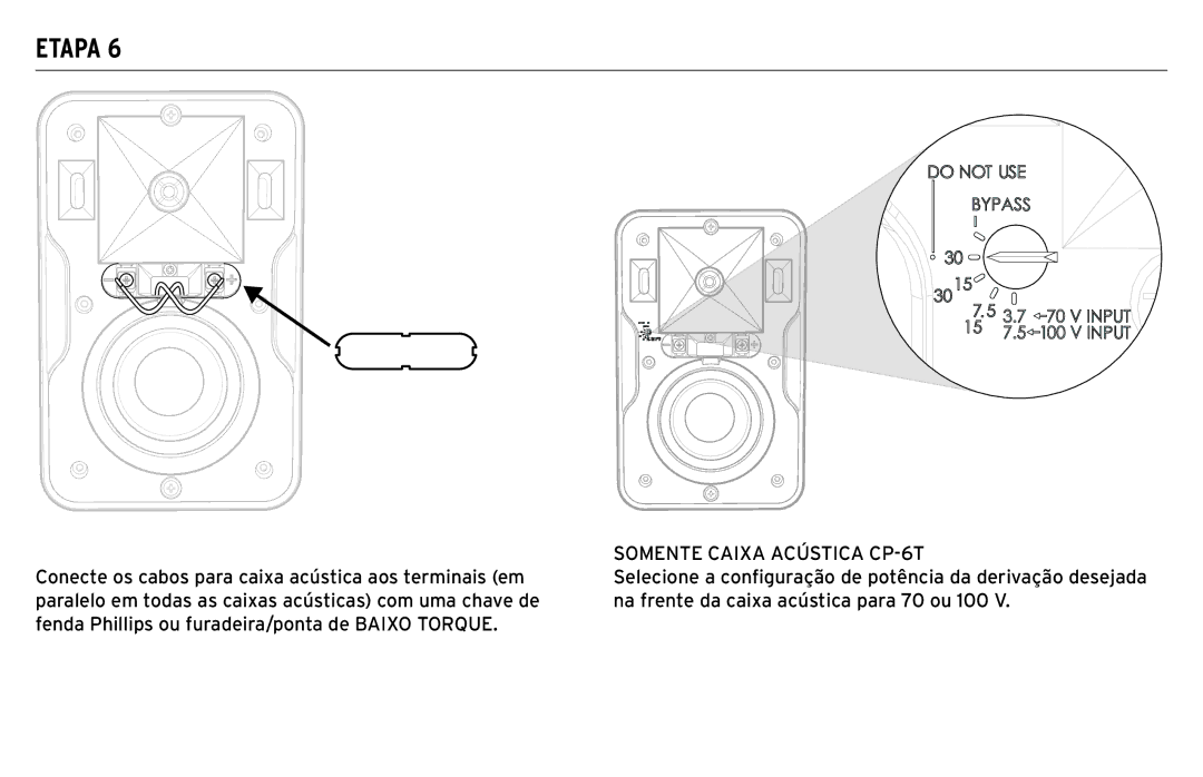 Klipsch CP-T owner manual Somente Caixa Acústica CP-6T 