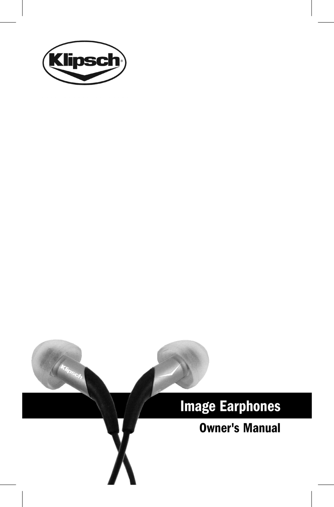 Klipsch owner manual Image Earphones 