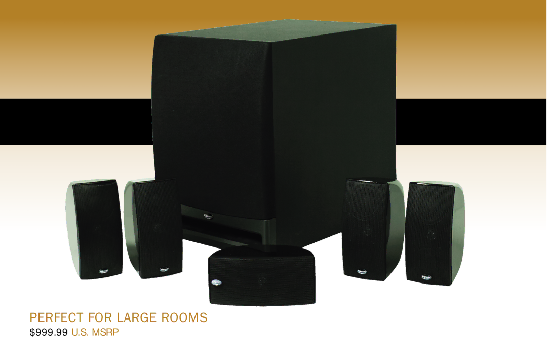 Klipsch HD 300, HD 1000, HD 500 manual Perfect for Large Rooms 