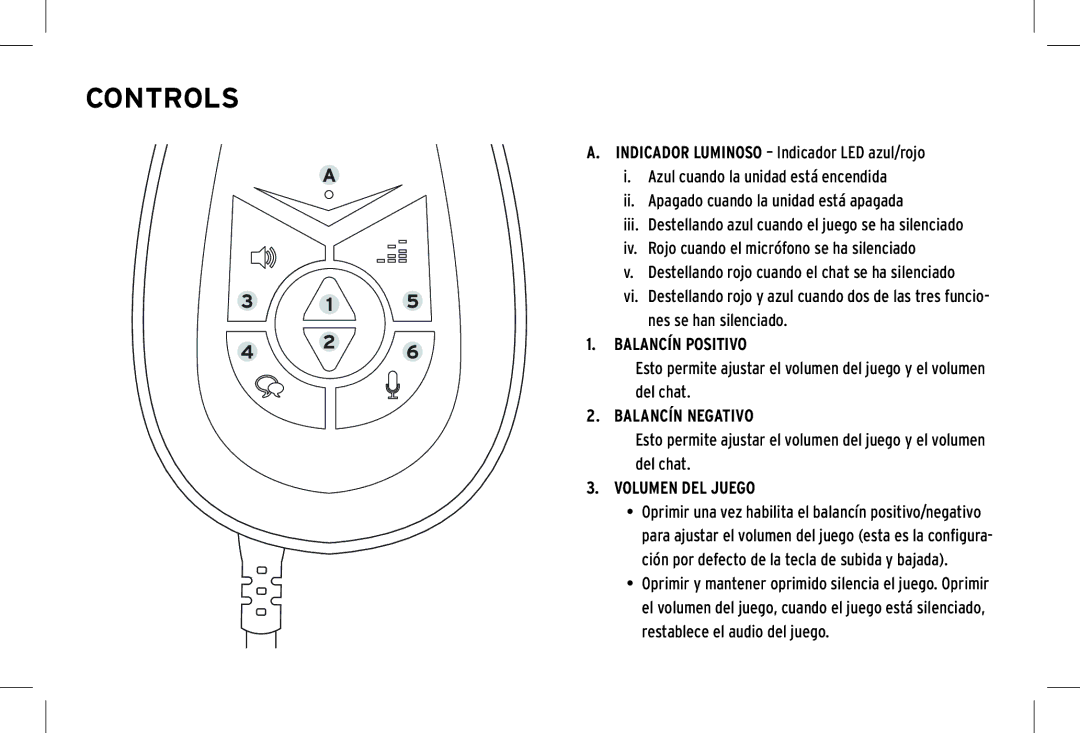 Klipsch KG-200 owner manual Balancín Positivo, Balancín Negativo, Volumen DEL Juego 