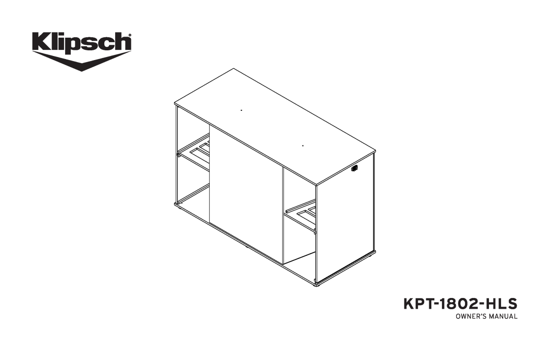 Klipsch KPT-1802-HLS owner manual Owner’S Manual 