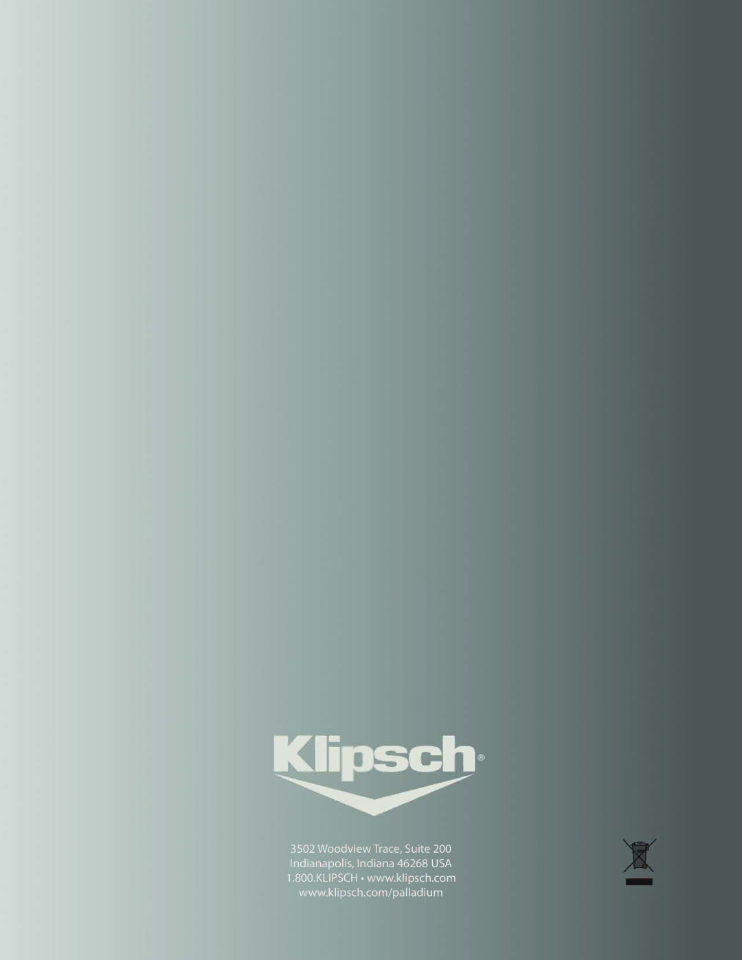 Klipsch P-27S, P-37F, P-38F, P-27C, P-17B owner manual 