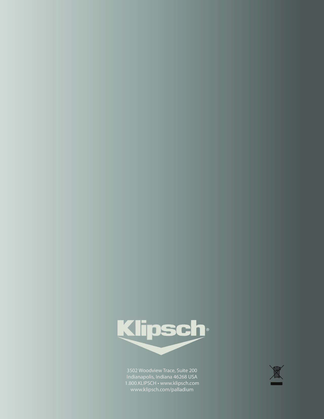 Klipsch P-37F, P-27S, P-38F, P-27C, P-17B owner manual 