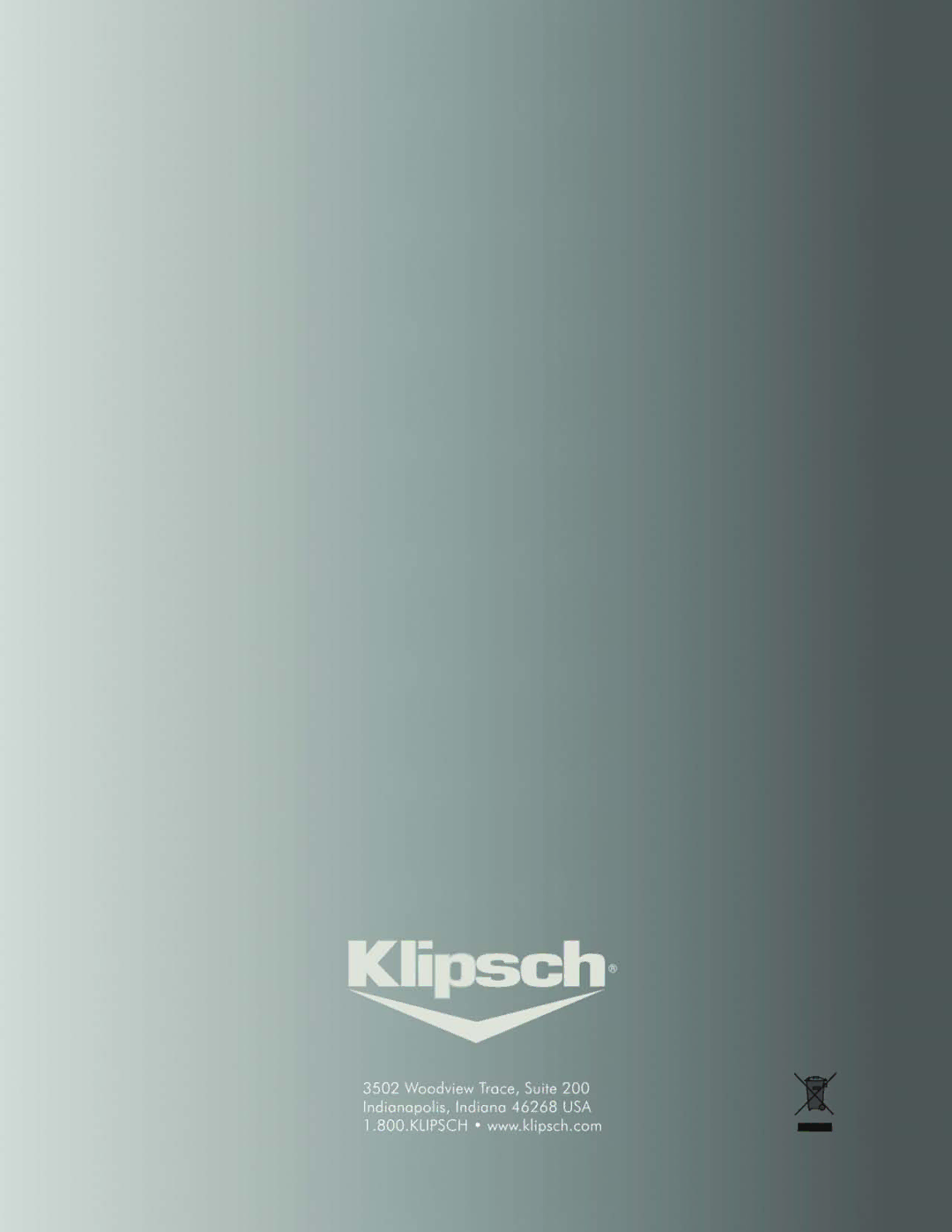 Klipsch P-39F owner manual 