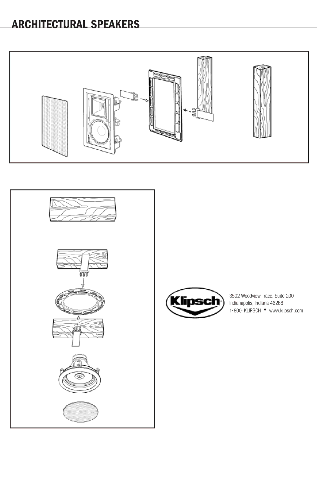 Klipsch R-5650-S owner manual Woodview Trace, Suite 200 Indianapolis, Indiana 