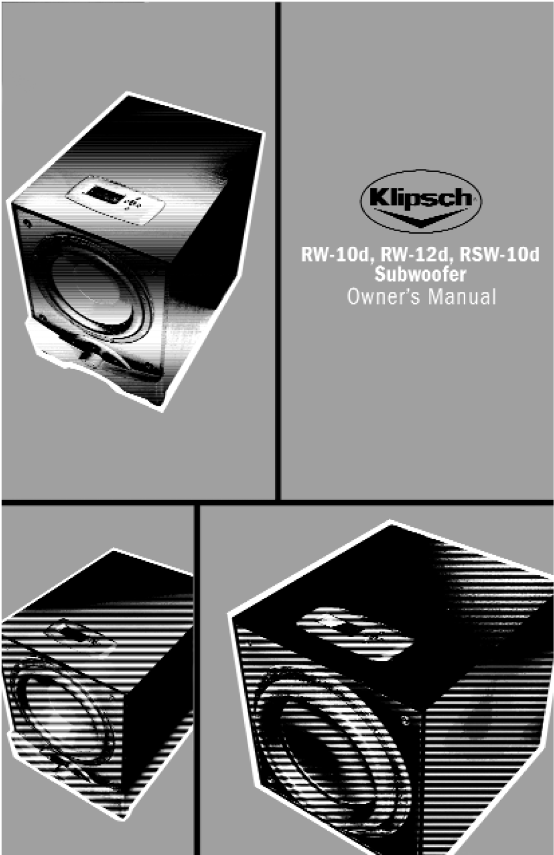 Klipsch RW-10d, RSW-10D, RW-12d manual 