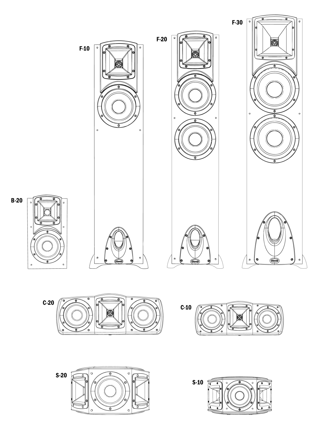 Klipsch SYNERGY-F-30 owner manual 