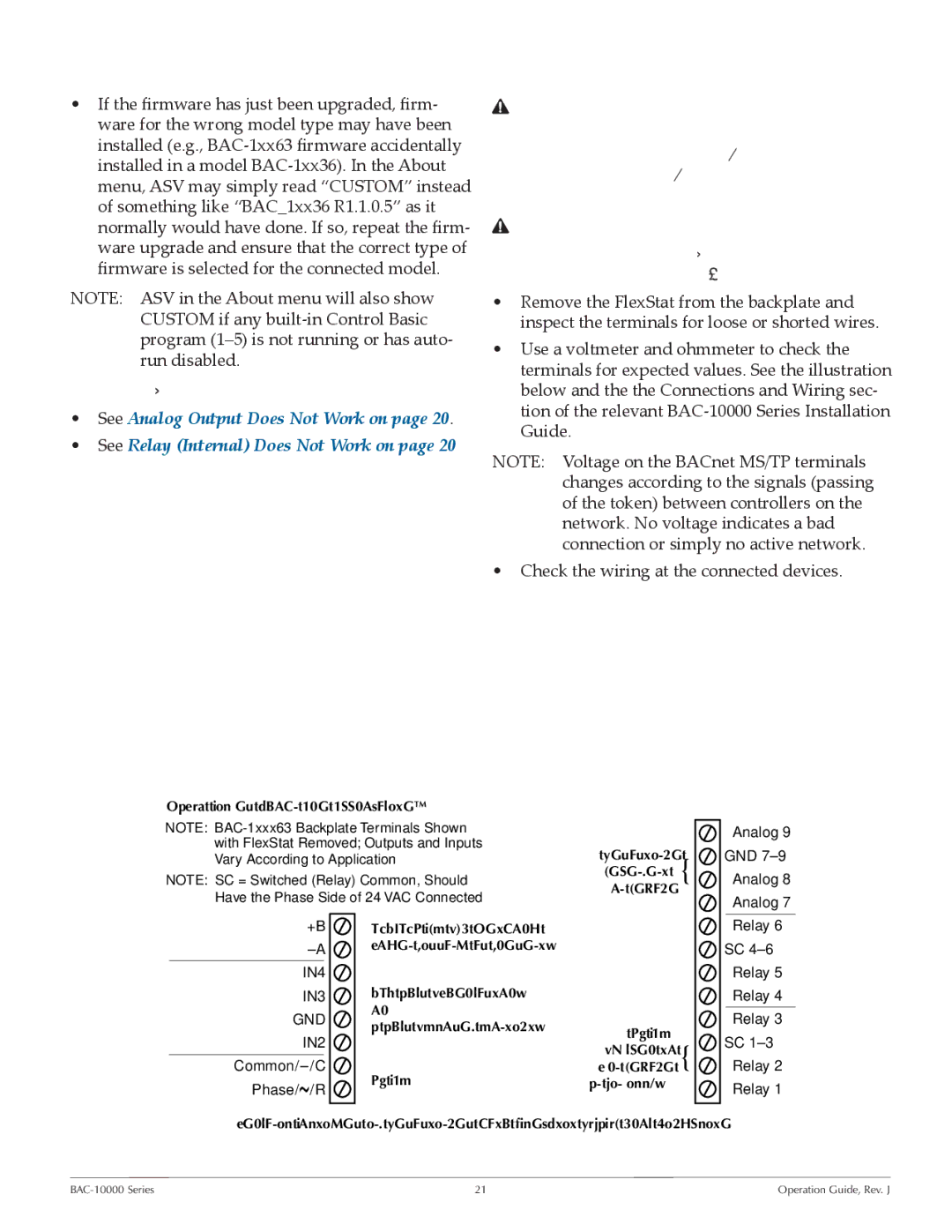 KMC BAC-10000 manual Wiring Issues, Relay External Does Not Work 