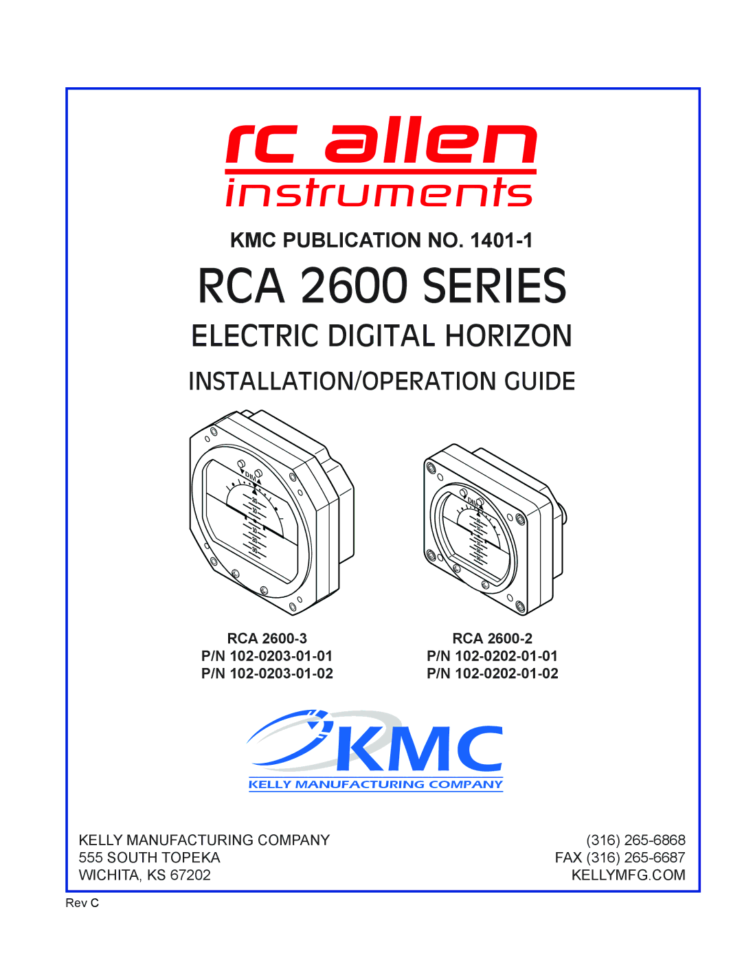 KMC RCA 2600-3 manual Kmc 