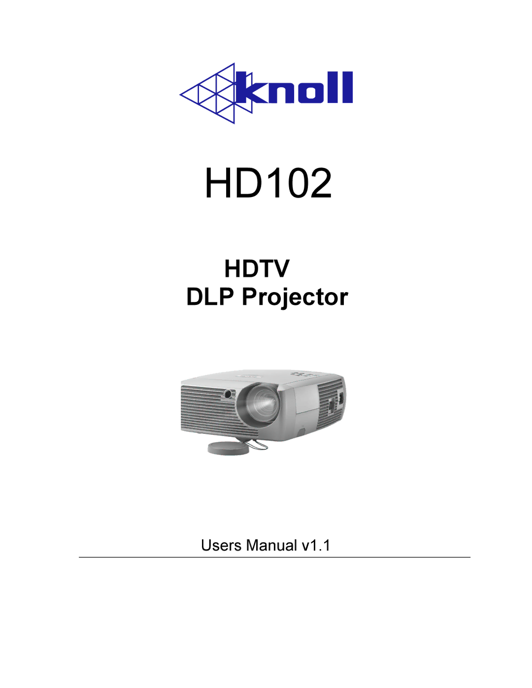 Knoll Systems HD102 user manual 