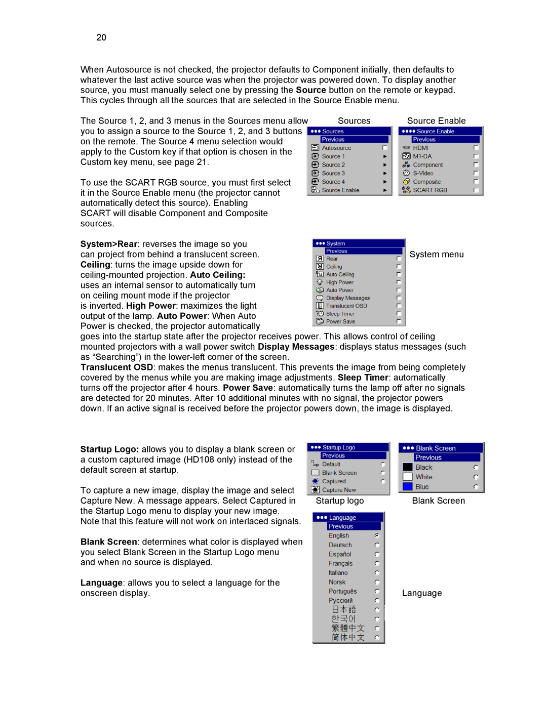 Knoll Systems HD178, HD290, HD108 user manual 