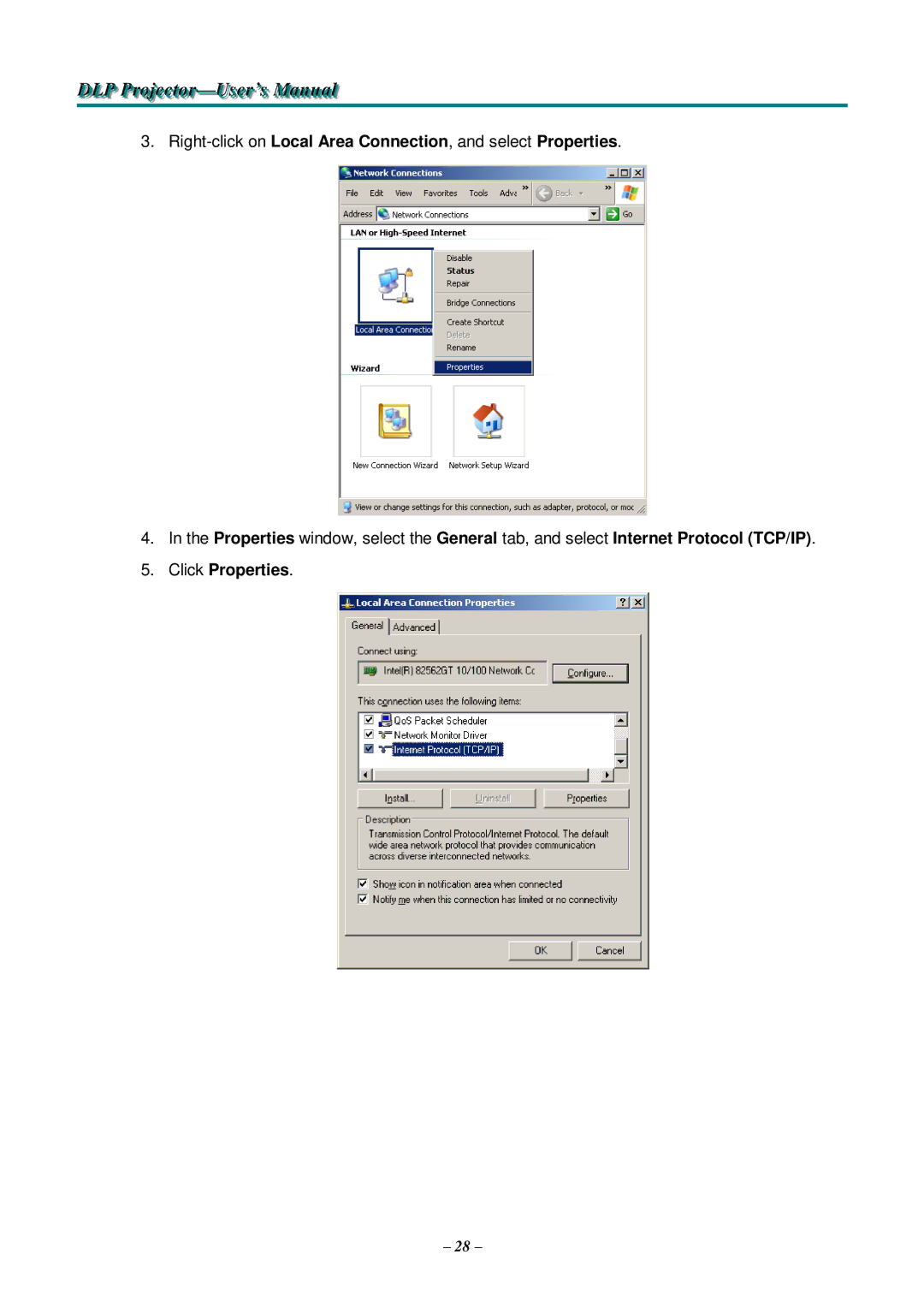 Knoll Systems HDO2200 user manual DLP Projjjectttor-User’s Manualll 