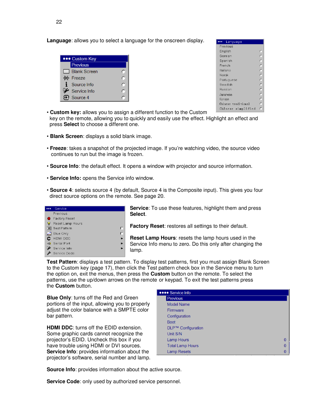 Knoll Systems HDP404 user manual Select 