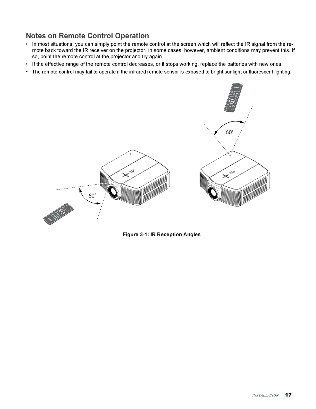 Knoll Systems LED1081 user manual IR Reception Angles 