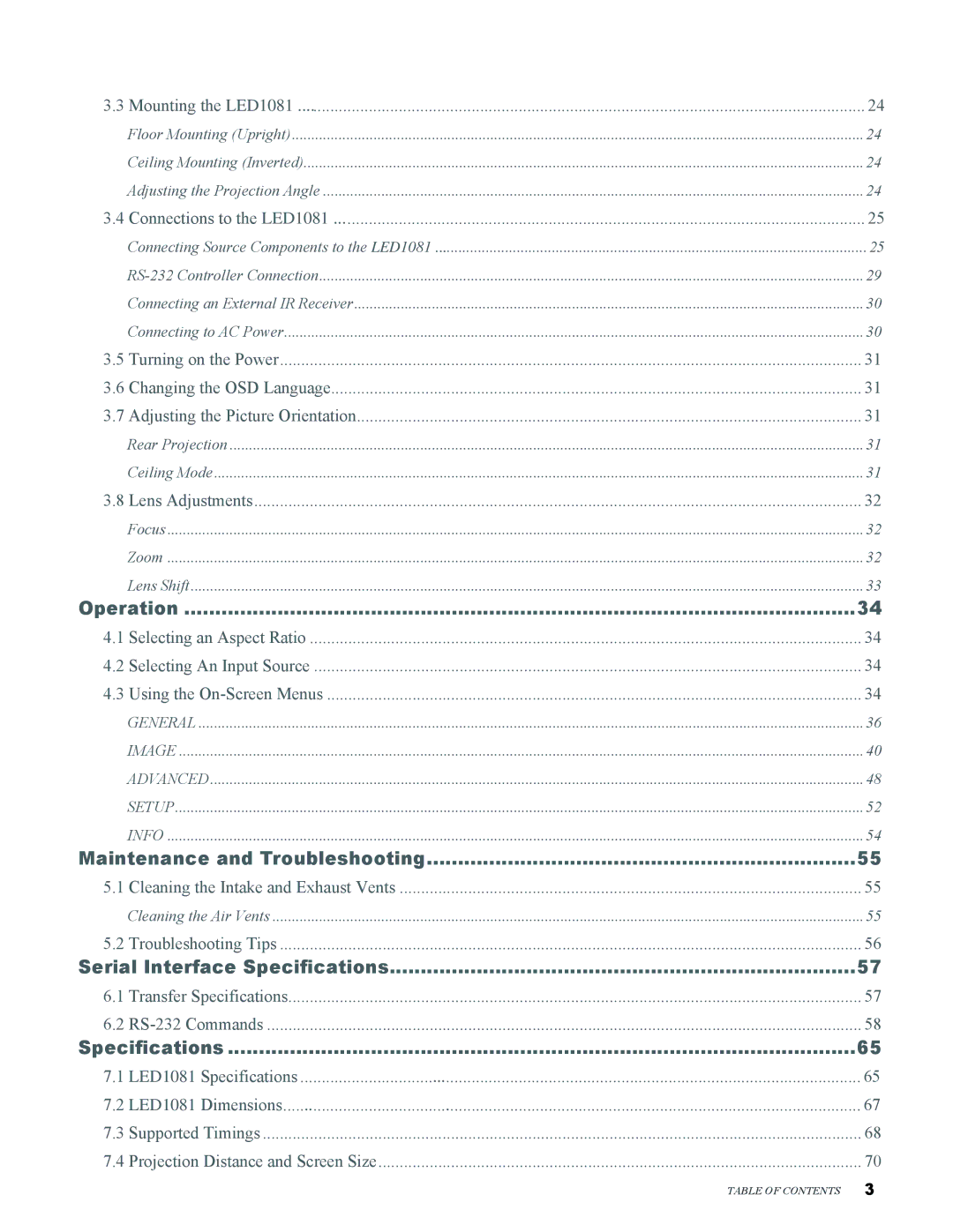 Knoll Systems LED1081 user manual Maintenance and Troubleshooting 