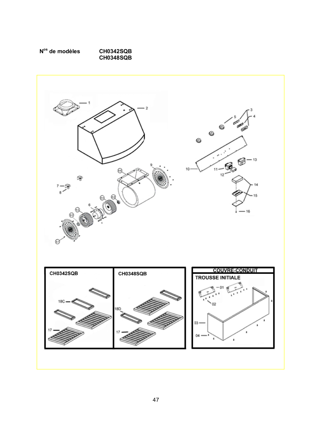 Kobe Range Hoods CH0336SQB, CH0348SQB, CH0330SQB installation instructions CH0342SQB 