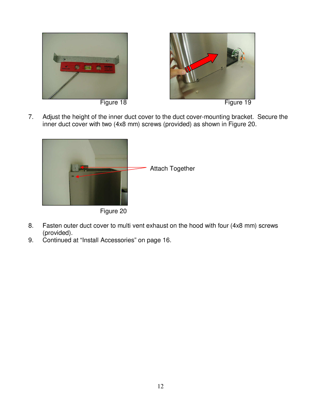 Kobe Range Hoods CH2236SQ, CH2230SQ installation instructions 