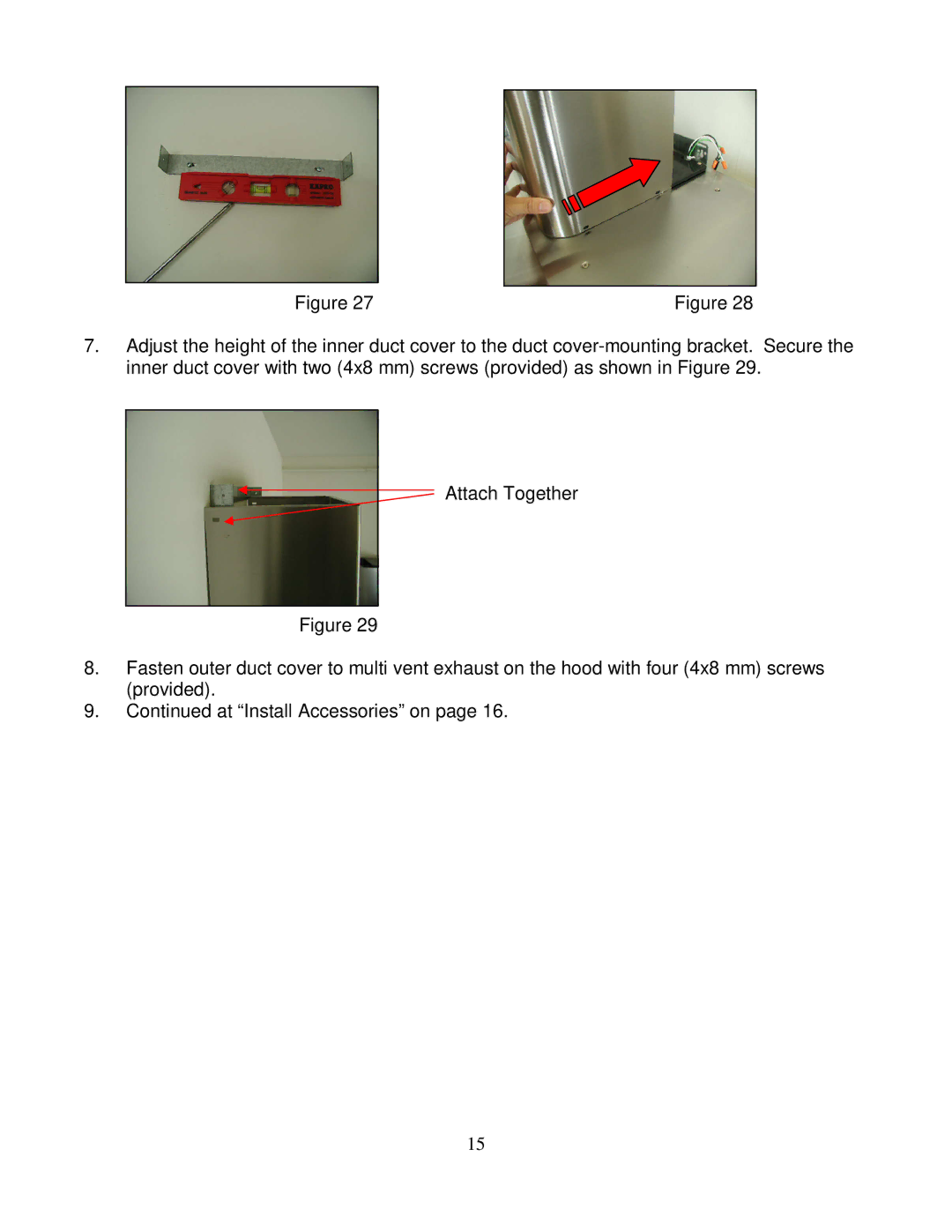 Kobe Range Hoods CH2230SQ, CH2236SQ installation instructions 