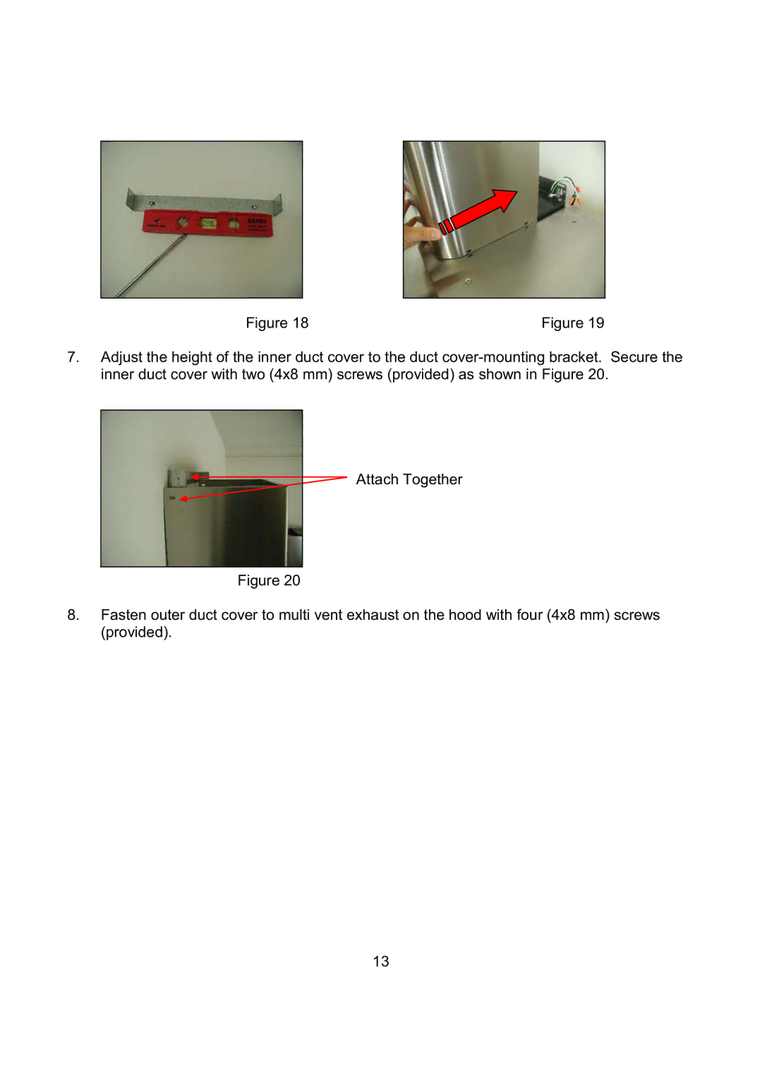 Kobe Range Hoods CH2742SQB, CH2730SQB, CH2748SQB, CH2736SQB installation instructions 