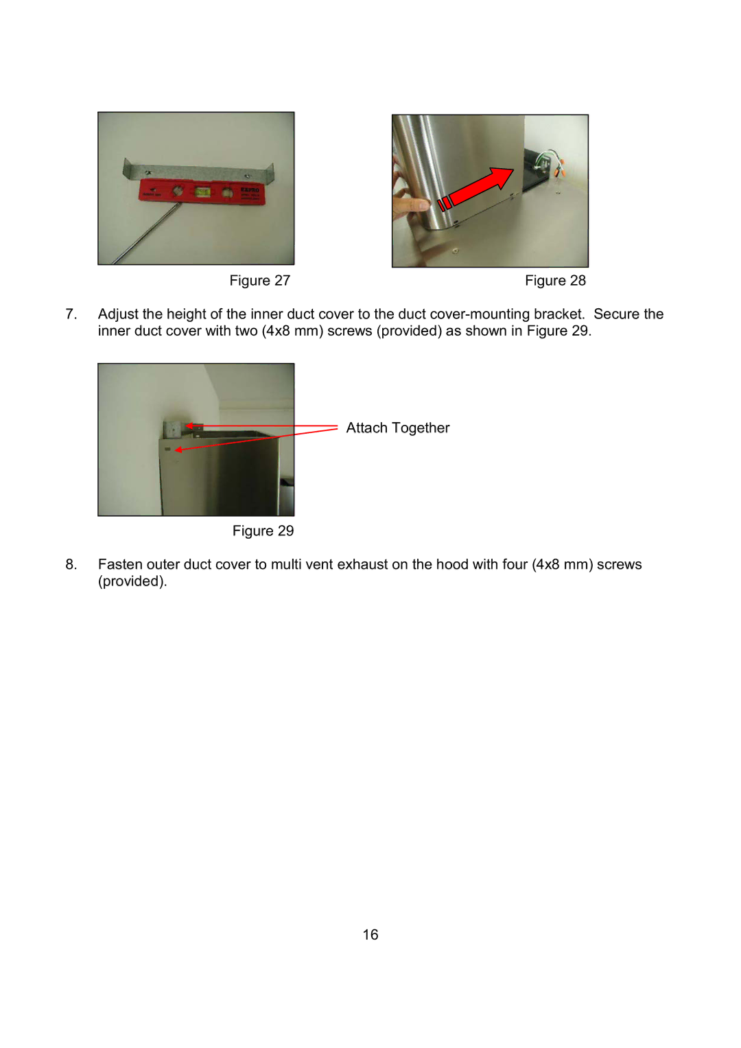 Kobe Range Hoods CH2736SQB, CH2730SQB, CH2748SQB, CH2742SQB installation instructions 