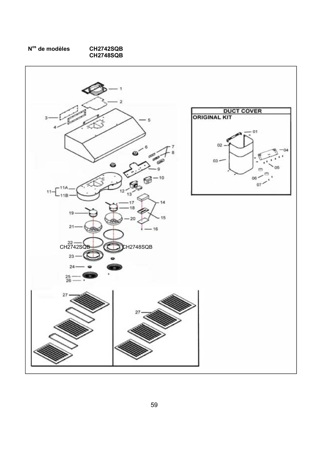 Kobe Range Hoods CH2730SQB, CH2736SQB installation instructions CH2742SQBCH2748SQB 